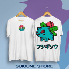 Remera Oversize Ivysaur Doble Estampa