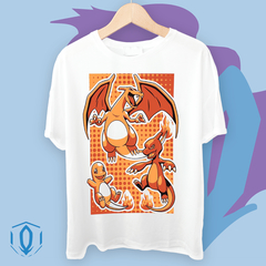 Remera Charmander Charmeleon Charizard