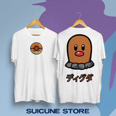 Remera Oversize Diglett Doble Estampa