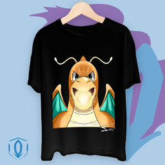 Remera Dragonite Face Negra