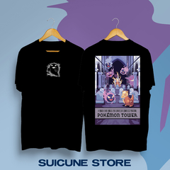 Remera Oversize Lavender Pokemon Tower Negra