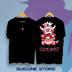 Remera Oversize Slowking Pixel Doble Estampa