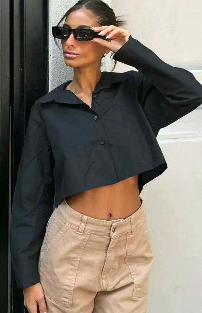 Camisa con top new arrivals
