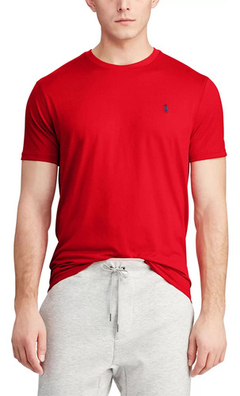 Camiseta Masculina Ralph Lauren Vermelha 715 na internet