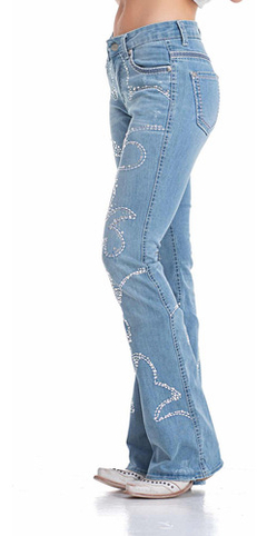 Calça Feminina Zenz Western Jeans Saint Lançamento Zw012402 na internet