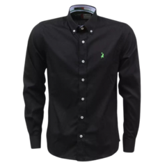 Camisa Manga Longa Austin Western Lisa Masculina Preta 400