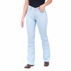 Calça Feminina Wrangler Delavê Western Bootcut 20md8sb60 na internet