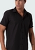 Camisa social masculina manga curta comfort fácil de passar preto - comprar online