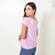 Blusa feminina margot lisa slub span lilas - comprar online