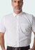 Camisa social masculina manga curta comfort fácil de passar branco - comprar online