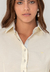 Camisa social feminina manga longa work easy to pass amarelo - comprar online