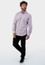 Camisa social masculina manga longa classic fit xadrez xd vinho