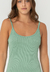 Vestido casual malha basico verde - comprar online