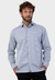 Camisa social masculina manga longa classic fit xadrez azul