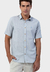 Camisa casual masculina manga curta comfort sunset azul - comprar online