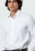 Camisa social masculina manga longa classic fit troy branco - comprar online