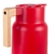 Garrafa Térmica Wood Fashion Vermelha 1L - TERMOPRO Glass TP6549 - Amo Eletros
