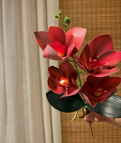 Flor Orquídea Marsala Artificial na internet