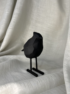 ESCULTURA PASSARO PRETO EM POLIRRESINA - comprar online