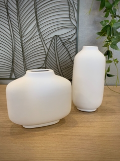 Vaso Branco Natural em Cerâmica na internet