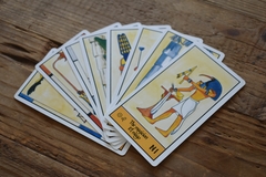 Cartas Mazo Tarot Egipcio-Iluminarte 78 Cartas Color - tienda online