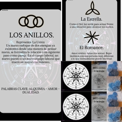 Kit Cartas Oráculo De Las Brujas Wicca Paño Y Fichas de Runas+ Guía