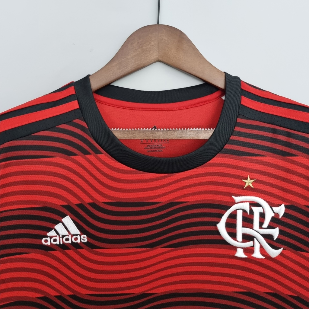 Camisa Flamengo Home 22/23 Vermelho e Preto - Gb Imports