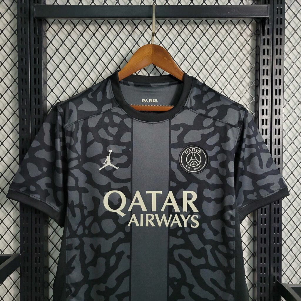 Camisa preta psg best sale jordan