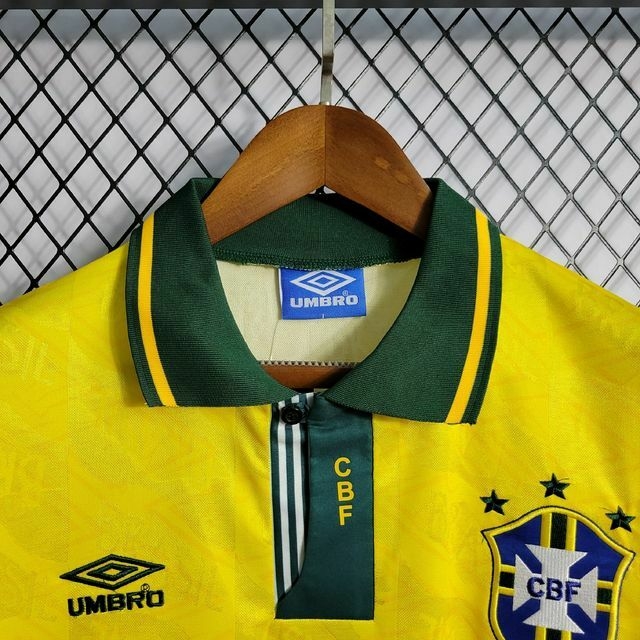 Camisa Retrô Brasil Home 1991/1993 Umbro - Amarela