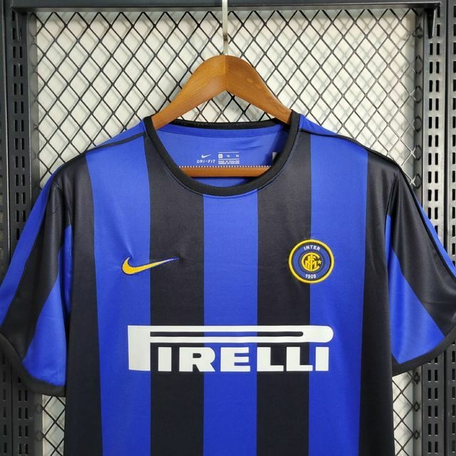Camisa Retro Inter de Milão Home 99/00 Torcedor Nike Masculina - Azul