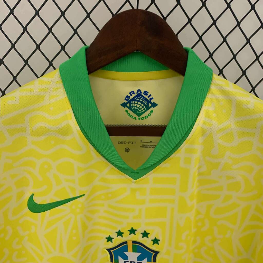 Nova Camisa Seleção Brasil Home 24/25 Masculino Torcedor