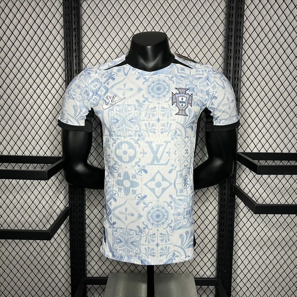 Camisa Selecao Portugal x Louis Vuitton 24 25 Versao Jogador Euro