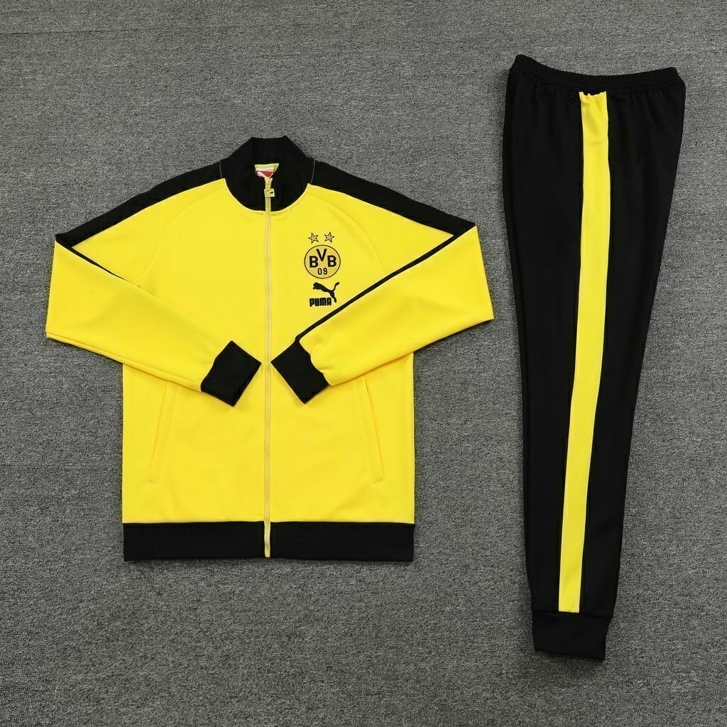 Conjunto Training Borussia Dortmund 23 24 Amarelo e Preto