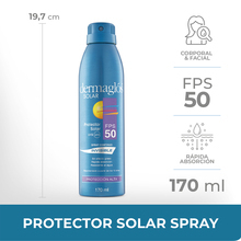 DERMAGLOS LINEA SOLAR FPS 50 spray cont.x170ml - comprar online