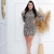 Vestido canelado Animal Print - loja online