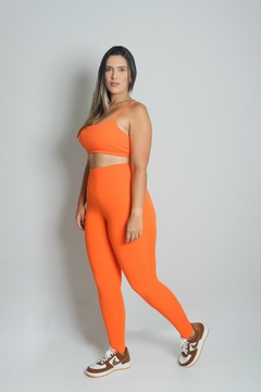 Legging power - laranja na internet