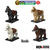 Animal Cavalo com sela em geral diversas cores de Blocos de Montar