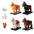 Kit Gigante Fazendinha 29 Animais + 6 ovinhos Vaca Cavalo Porco Galinha animal compatível Fazenda De Blocos De Montar - hqsetoys