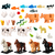 Kit Gigante Fazendinha 29 Animais + 6 ovinhos Vaca Cavalo Porco Galinha animal compatível Fazenda De Blocos De Montar - comprar online