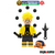 Mini Boneco custom Naruto amarelo e preto + sapo laranja gamakichi naruto shippuden filme tv desenho série Anime