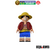 Mini Boneco custom One Piece Monkey D Luffy Sorrindo filme tv desenho série Anime