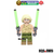 Mini Boneco custom Jedi Luke Skywalker treinamento em Dagobah sw star wars