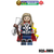 Mini Boneco Custom Thor Moderno Machado e Raio versão de luxo filme Herói Marvel