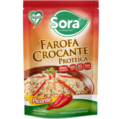 Farofa Crocante Tempero Caseiro Picante - Sora 300g - comprar online