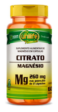 CITRATO DE MAGNESIO 700MG. - 60 CAPS