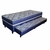 Cama Bibox Solteiro Conjugada com Auxiliar 88x188x42  Topazio Azul