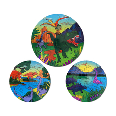 Rompecabezas Circular Dinosaurio x 3 - comprar online