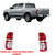 Lanterna Hilux Pick-Up 2012/2015 Com Pisca/Ré Cristal Lateral Vermelho Traseiro Fitam