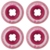 Ruedas Ricta Shanahan Crystal Cores Clear Rojo Metálico 53 mm - comprar en línea
