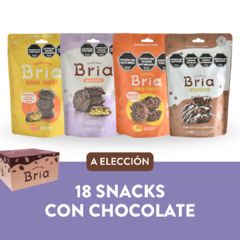 18 Snacks con chocolate (a elección) - comprar online